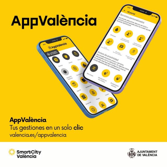 ¡Descarga ahora App Valencia y mantente al tanto de todo lo que sucede en tu ciudad! 😉📲

¿Quieres estar al día con las últimas noticias del Ayuntamiento de Valencia? ¿Interesado en conocer las campañas municipales en curso o acceder al Portal del Contratante?🤔💭

¡No busques más! Nuestra sección de Información Municipal te brinda toda esta información de manera rápida y sencilla 📝

Pero eso no es todo, ¿te gustaría saber más sobre las diferentes áreas municipales? ➡️ Desde información sobre playas y fiestas hasta los proyectos innovadores de SmartCity y las actividades culturales de DecidimVLC, ¡entra en la AppValencia y descubre toda la información! 🤩

¡Tu conexión con Valencia empieza aquí! 📱🏙️

#Valencia #ValenciaSmartCity #AppValencia #AyuntamientodeValencia #InformacionMunicipal #AreasMunicipales